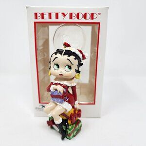 New Betty Boop Sitting On Presents Do Not Open Til Christmas Kurt Adler Ornament